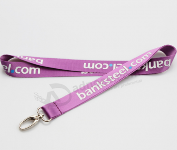 Hoge kwaLiteit aangepaste charme paars poLyester vip Lanyard