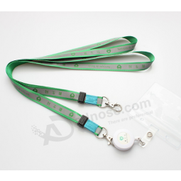 Hot sale custom polyester work badge holder lanyard
