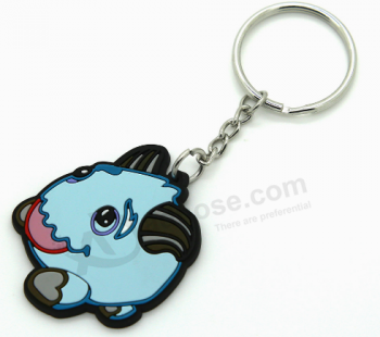 Promotional gift cheap puppy pvc cartoon keychain