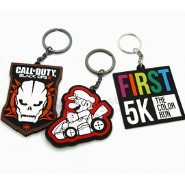 Custom festival personalized rubber pvc key chain