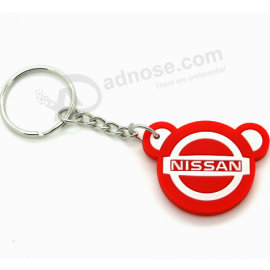 저렴 한 사용자 정의 패션 프로 모션 고무 열쇠 고리 공장