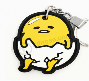 Lovely animal shaped rubber keychain for souvenir