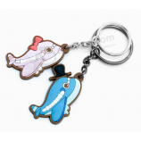 оптовые 3d pvc keychain цифры мультфильм pvc брелки