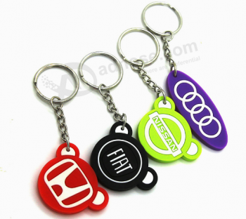 High quality 2D soft pvc key tag for advertising gift