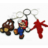 Personalisierte dekoration cartoon gummi schlüsselanhänger pvc schlüsselanhänger