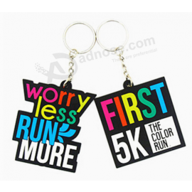 Best selling custom pvc rubber keychain silicone key tag 