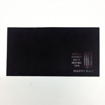 оптовый заказ логоса печати черной бумажной конверт