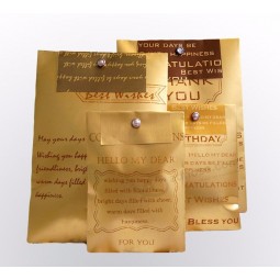 L/C Chine fournisseur oem personnaLisé imprimé fantaisie conception kraft enveLoppes en papier pour L'artisanat