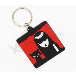 Custom soft pvc key chains cheap rubber key tags