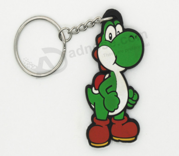 Wholesale custom silicone cute cartoon key chain for children