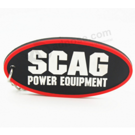 Porte-clés personnalisé 3d en relief logo doux en pvc pour promotionnel