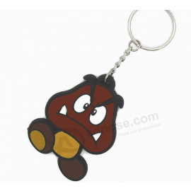 Custom Shape Soft PVC Key Tag Rubber Keychain with your logo