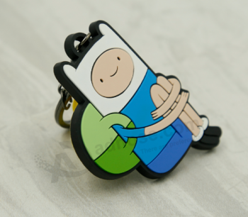 Shaped Soft PVC Keychain Custom Logo Rubber Keyring with high quality and any size