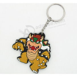 Soft Touch PVC Key Ring Custom Shaped Rubber Cartoon with high quality and any size