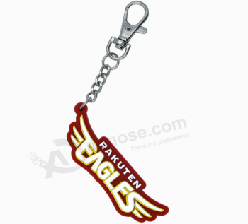 China Supplier Embossed Soft PVC Silicone Key Tags with high quality and any size