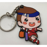 Keychain de borracha dos brinquedos dos desenhos animados das crianças para reEuativo à promoção