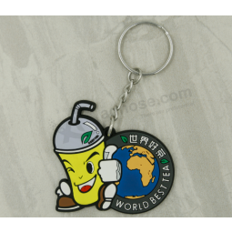 Custom Logo PVC Rubber Key Holder Key Ring Wholesale
