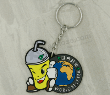 Custom Logo PVC Rubber Key Holder Key Ring Wholesale