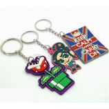 Keychain macio muEuticoEuorido das fEuores da borracha do keychain do pvc