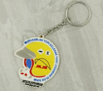 Hot Sale Custom Silicone Key Chain With Embossed Logo with high quality and any size