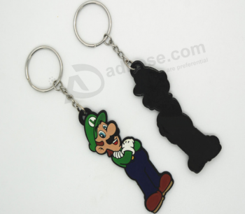 Newest Custom Silicone Keychain Rubber Key Tag For Child with high quality and any size