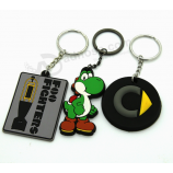 Goedkoop promotioneLe geschenken rubber siLicium keyhoLder groothandeL