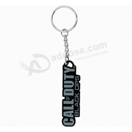Wholesale Custom Silicone Key Tag Embossed Soft PVC Keychain with your logo