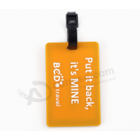 Beste verkopende aangepaste rubberen bag tag pvc bagageLabeL