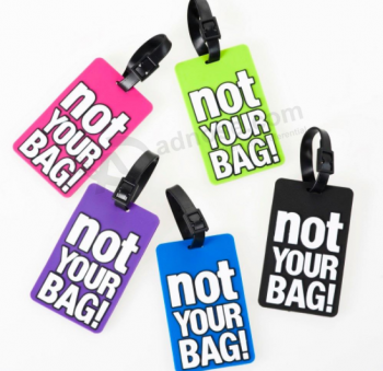 PopuLaire aangepaste rubberen bagageLabeL rubber bag tag 