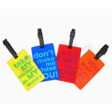 Funny Promotional Gifts Rubber Travel Luggage Label Tags