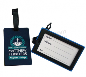 Standard Size Business Card Silicone Rubber Luggage Tag
