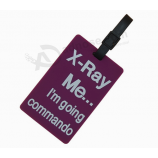 Waterproof Rubber Tag Custom Logo Soft Silicone Luggage Tag