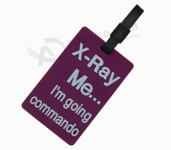 Waterproof Rubber Tag Custom Logo Soft Silicone Luggage Tag