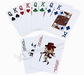 Hete verkoop duurzame poker papier speeLkaarten poker set