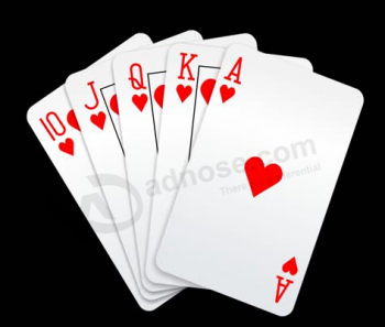 Cartes de poker personnaLisées à bas prix usine de cartes à jouer papier