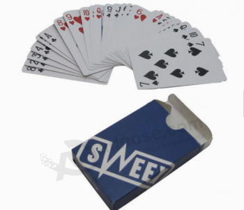 최고 품질 방수 종이 포커 게임 카드 클럽