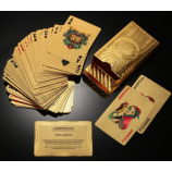 Factory Wholesale Fashion Golden Playing Card Custom