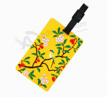 Newest Style Rubber Silicone Luggage Tags Custom Shape