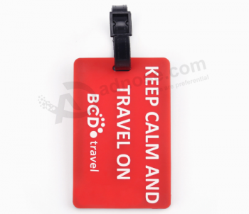 Wholesale Soft Material Silicone Luggage Tags Custom