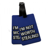 Promotional Gift Silicone Rubber Luggage Tag Custom Logo