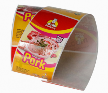 Custom Adhesive Vinyl Sticker Roll Food Freezer Labels