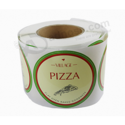 Adhesive Pizza Sticker Frozen Packaging Food Labels