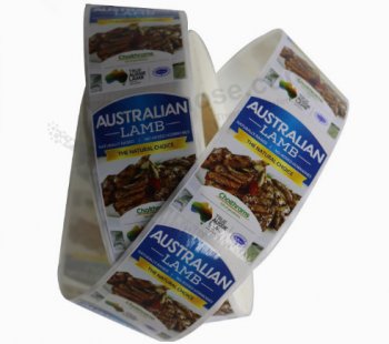 заводская печать бумаги рулон наклейка этикетки для упаковки мяса