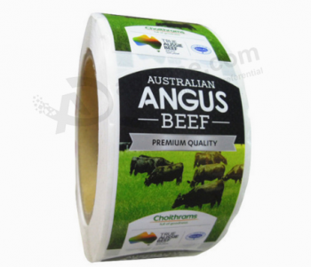 Private Paper Roll Adhesive Cheap Custom Food Label Printing