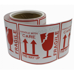 Factory Printing Fragile Label Care Labels Sticker