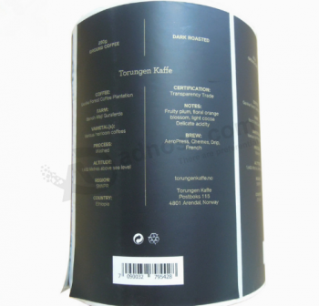 도매 인쇄 된 접착 롤 레드 와인 레이블 스티커