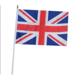 Usine personnalisée tenue polyester mini main drapeaux nationaux