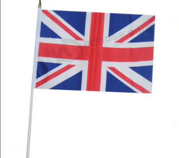 Usine personnalisée tenue polyester mini main drapeaux nationaux