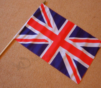 Digital Printing UK Country Hand Flag With Low MOQ with high quality and any size