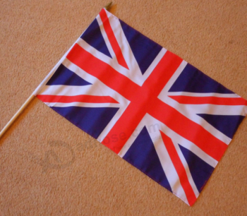 Impresión digital Reino Unido bandera de la mano del país con moq bajo
